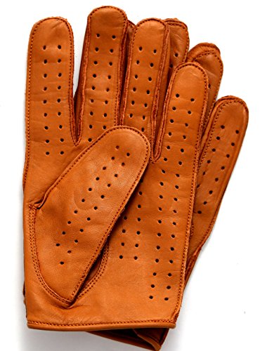 Riparo Genuine Leather Reverse Stitched Full-Finger Driving Gloves