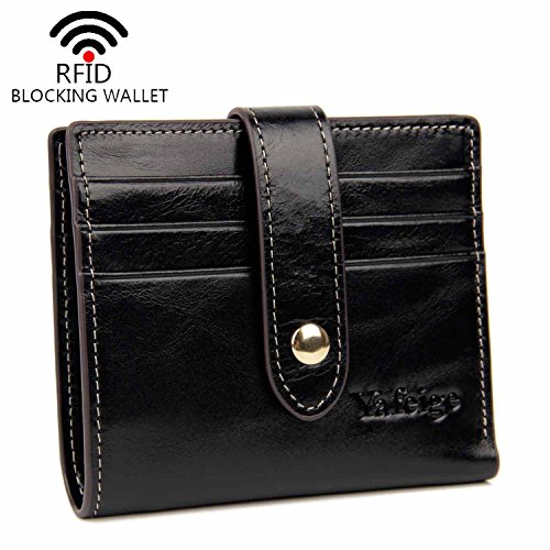 Yafeige Women’s Genuine Leather Card Case Mini Wallet Slim Credit Card Holder Purse