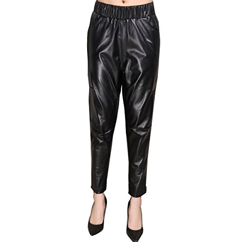 Genuine sheepskin Leather Trousers for Women ,Genuien Leather Pants5539