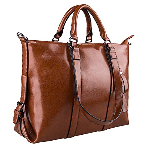 S-ZONE 3-Way Women’s Genuine Leather Shoulder Tote Bag Handbag