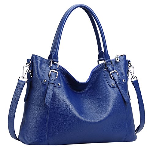 Heshe Womens Leather Vintage Handbags Shoulder Handbag Tote Top Handle Bag Cross Body Bags Satchel for Ladies Large Capacity