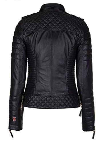 Exportica Leather Women’s Lambskin Leather Motorcycle Biker jacket