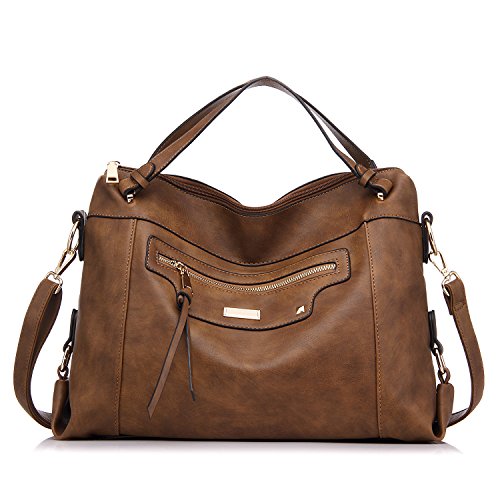 Realer Handbags for Women Large Capacity Purse PU Leather Office Shoulder Bag