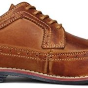 PhiFA Men’s Distressed Genuine Leather Wingtips Oxfords Lace-ups