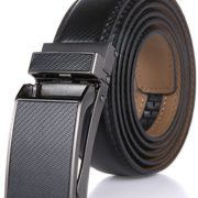 Marino Men’s Genuine Leather Ratchet Dress Belt with Linxx Buckle, Enclosed in an Elegant Gift Box