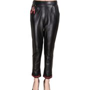 Humiture Lady’s Leather Pants genuine Sheepskin Leather Trousers 5528