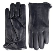 Sportoli Men’s Cold Weather Luxury Genuine Sheepskin Leather Gloves with Real Rabbit Fur Lining