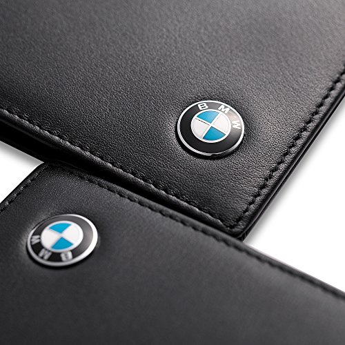 BMW Bifold Driver License Holder with a Front Card Slot – Genuine Leather