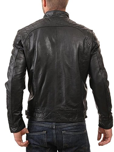 Laverapelle Men’s Lambskin Real Leather Jacket Black – 1510344