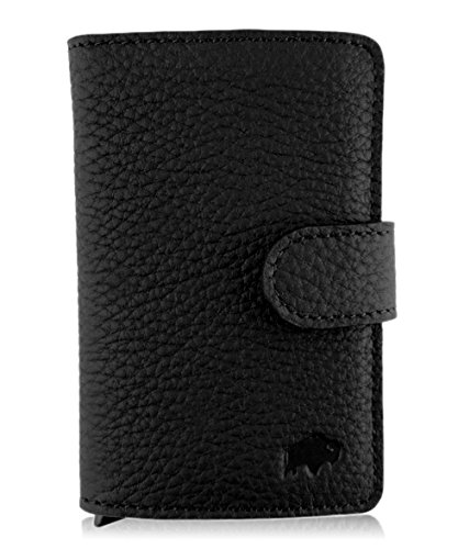 Burkley Genuine Premium Handmade Leather Slim Credit Card ID Slot Holder Wallet