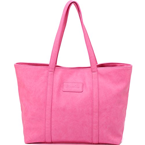 ZMSnow Women PU Leather Large Tote Purse Handbags Shoulder Shopping Bag