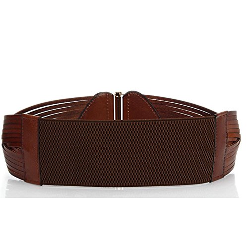 Sitong Women’s high quality woven leather wide belt(3 colors)