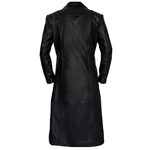 Wesley Snipes Blade Trinity Faux Leather Men Long Jacket Coat